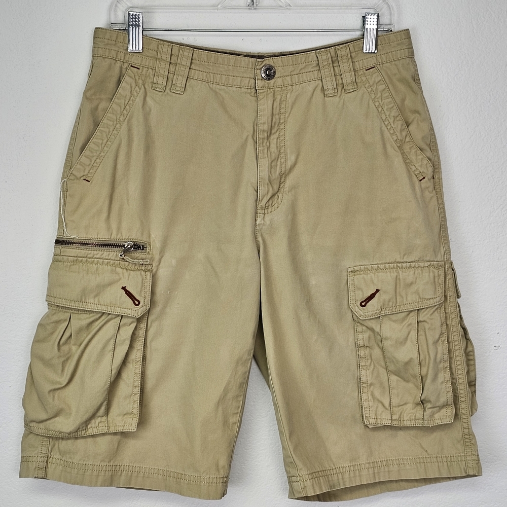 Columbia Shorts Cargo Khaki Cotton Sz 30 (flaw) Outdoor Gorpcore Activewear